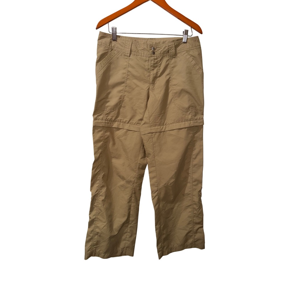 Koppen Womens 8 Tan Convertible Cargo Hiking Pants Zip Off Shorts Outdoor Trail